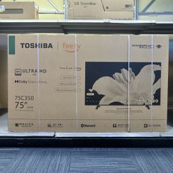 75” Toshiba Smart 4k Fire Tv LED 