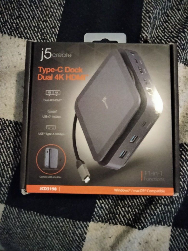 J5 Create Type C Dock Dual 4k Hdmi