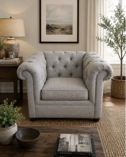 Pottery Barn Chesterfield Tufted Armchair