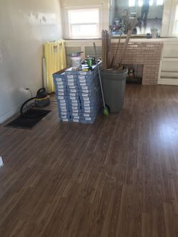 Flooring and painting installation