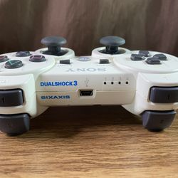 OEM Genuine Sony Playstation 3 PS3 Sixaxis DualShock 3 Controller ONLY - WHITE