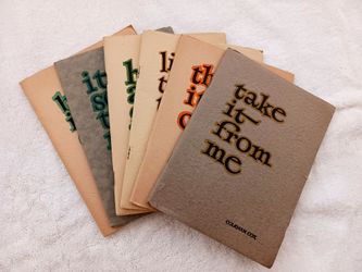 Vintage Coleman Cox 6 booklets on Wisdom,  Advice, Wit