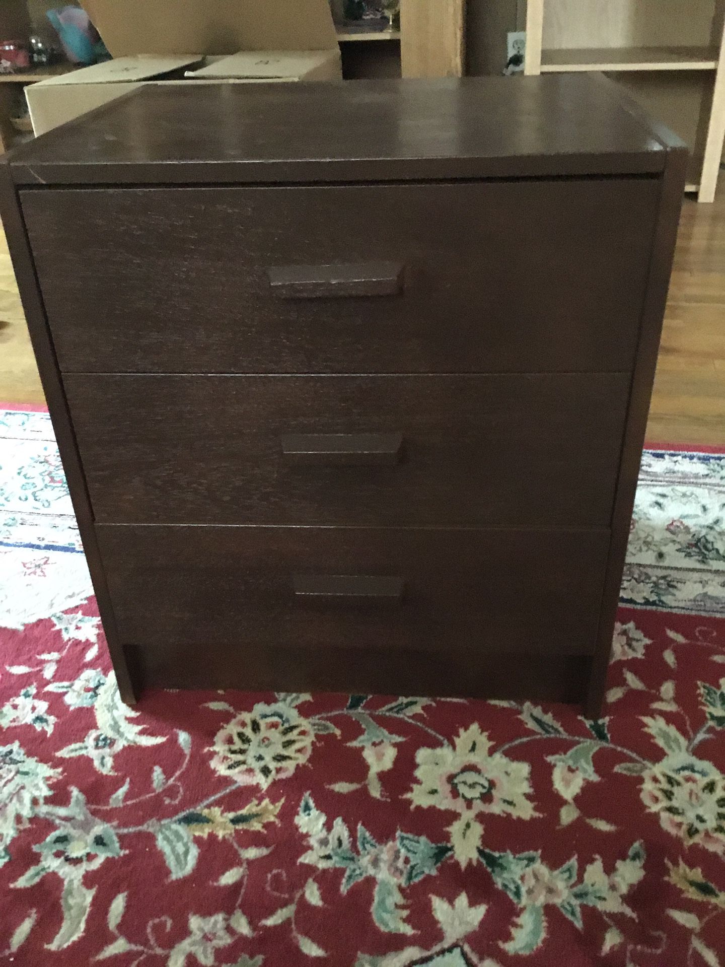 Sale moving Drawer three table end antique I did put color brown dark look like new