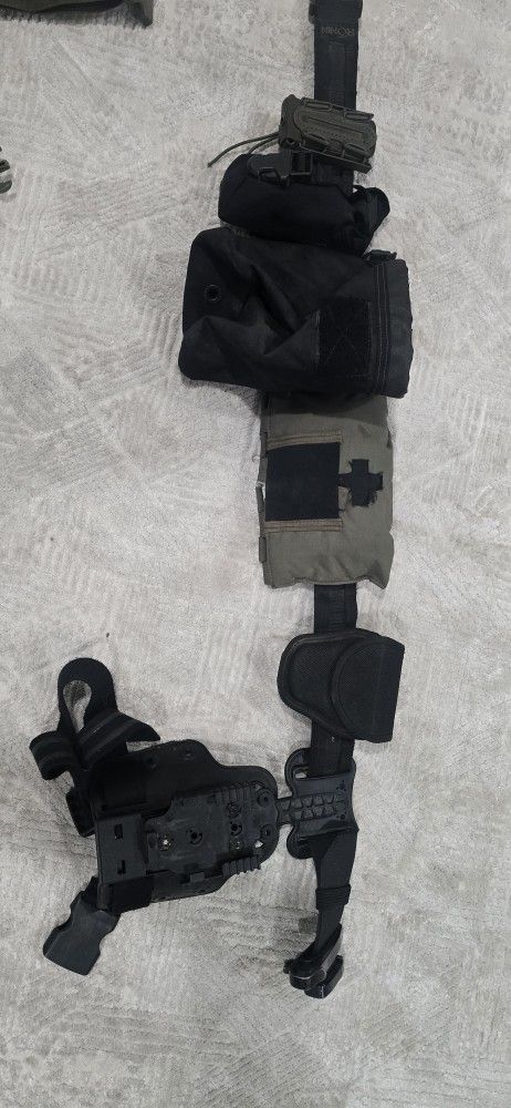 Military Belt With Attachments