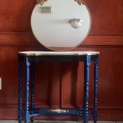 Antique Entryway Table  With Nice Mirror