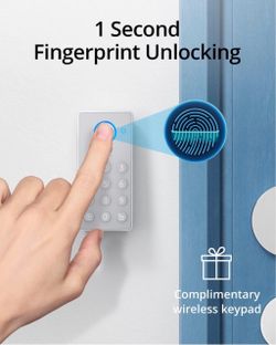 Smart Fingerprint Door Lock with Wireless Keypad