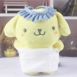 Sanrio Bath Towel Headband Pompompurin Plush Stuffed Plushie NWT