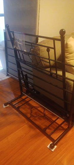 Free Steel Twin bed frame, mattress, box frame, etc