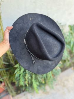 Wrangler Riata "Diamond" Black Sz 7 5/8 Semi-Structured Western/Rodeo Hat