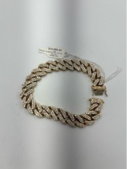 Diamond Cuban link bracelet