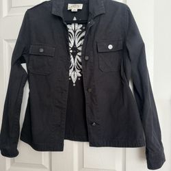 Ariat Western Black Studded Embroidered Jacket