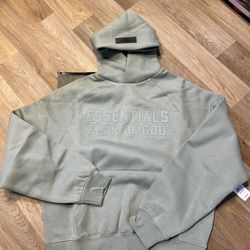 Green Essential Hoodie Size XS 