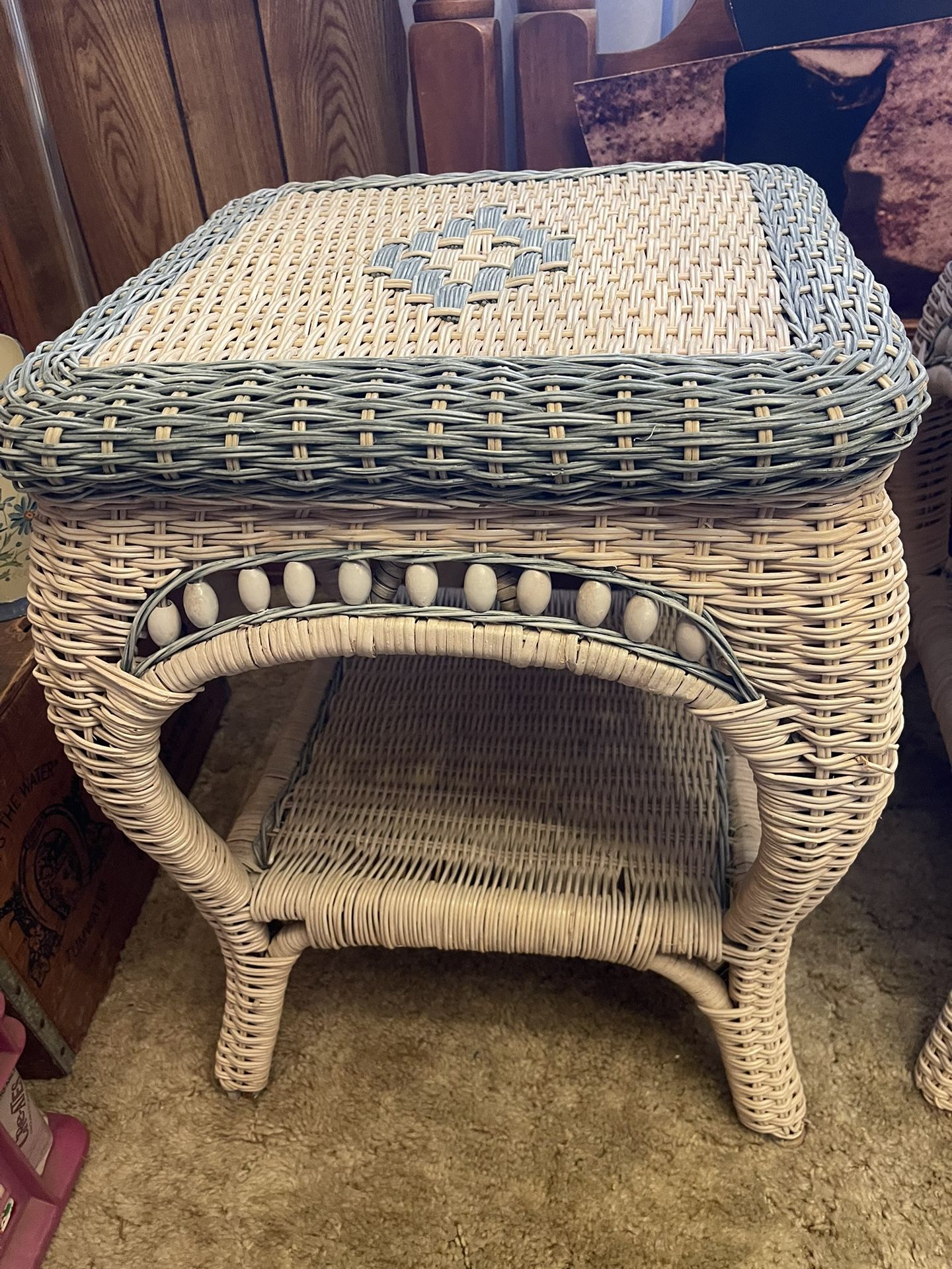 Sturdy Wicker End Tables