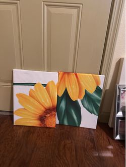 Sunflower Canvas Set