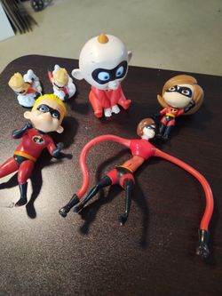 Disney The Incredibles 6 figure lot