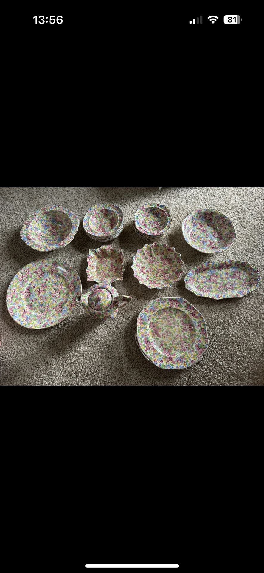 Vintage China Dinnerware James Kent Apple Blossom