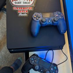 PS4 Slim With 2 Controllers