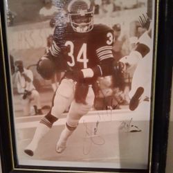 Walter Payton Autographed photo
