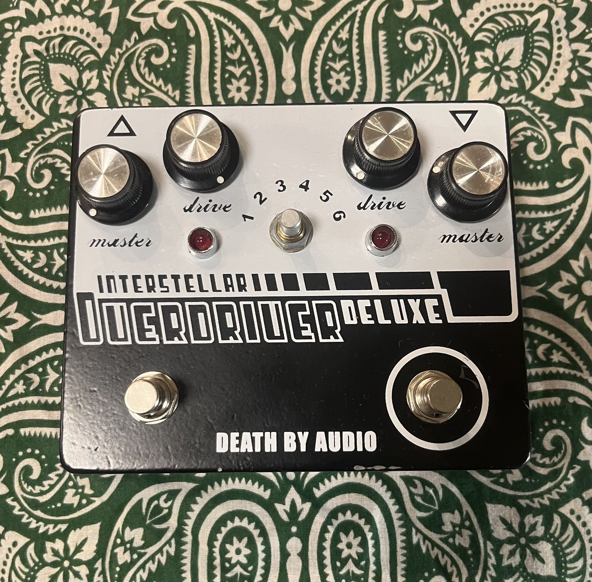 Death By Audio Interstellar Overdriver Deluxe - Rare black and white pedal