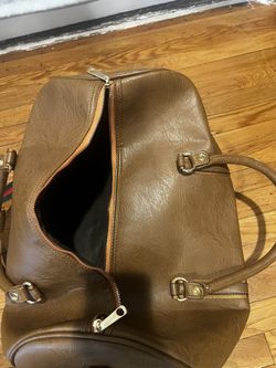 Leather duffel