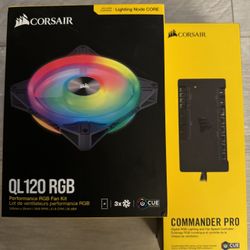 Corsair QL 120 RGB & Commander Pro