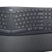 Logitech ERGO K860 Wireless Ergonomic Qwerty Keyboard - Split Keyboard, Wrist Rest, Natural Typing, Stain-Resistant Fabric, Bluetooth and USB Connecti