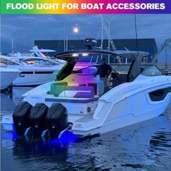 RGB Marine LED Light Bar Flood Spot