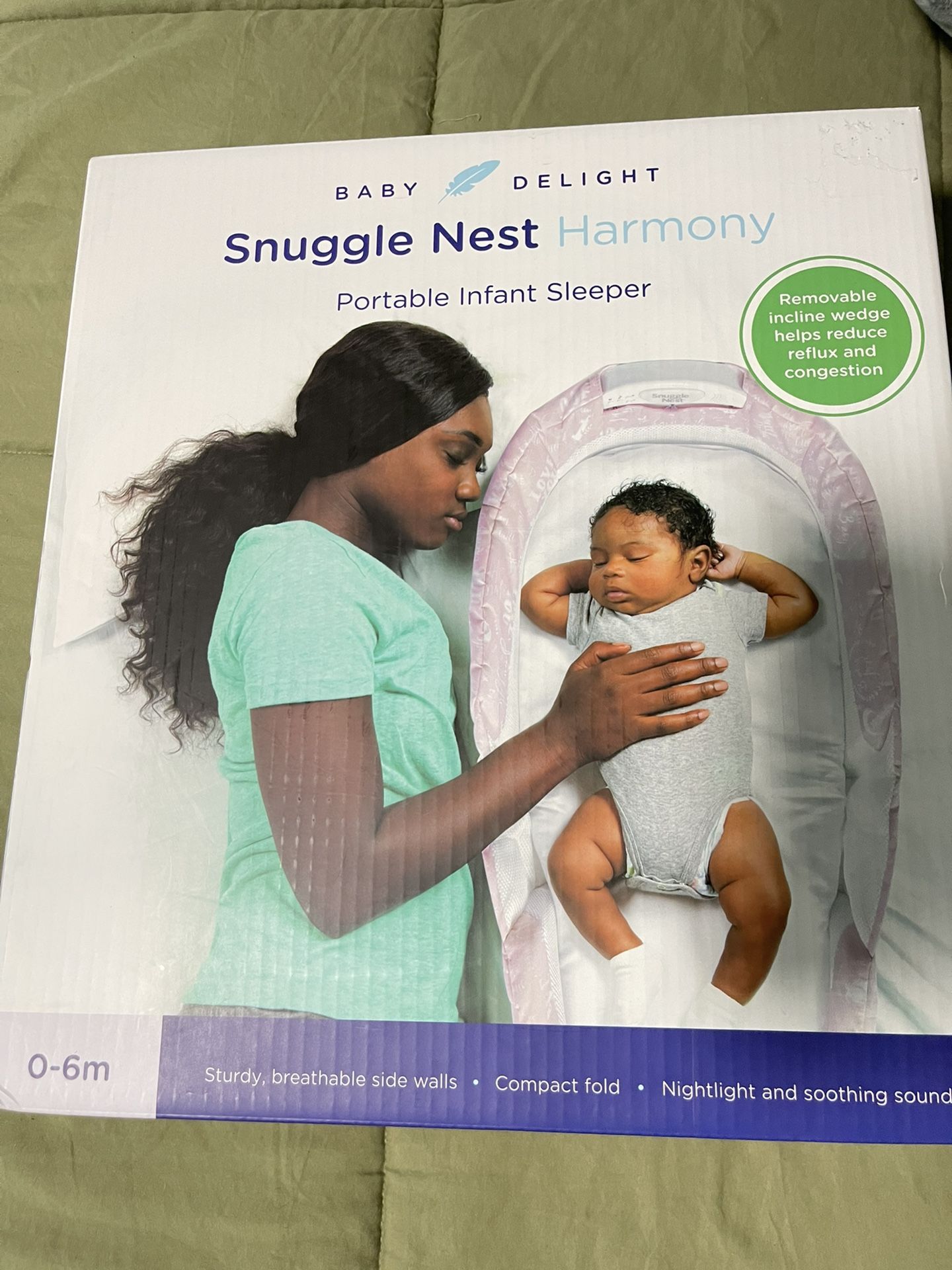 Snuggle nest harmony Portable Crib (0-6months)