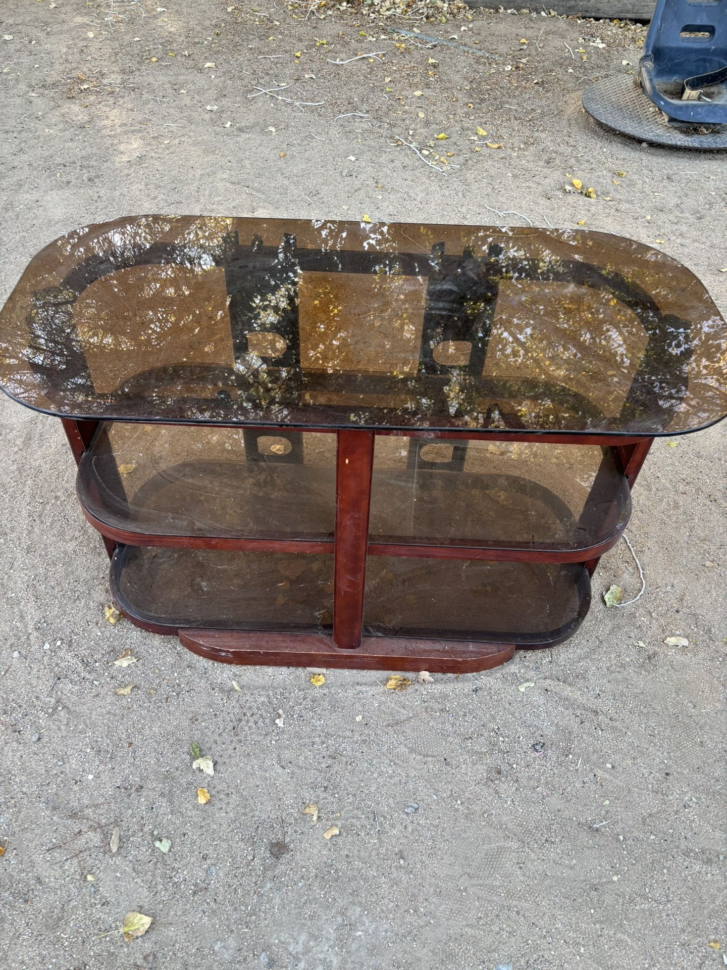 Glass TV Stand