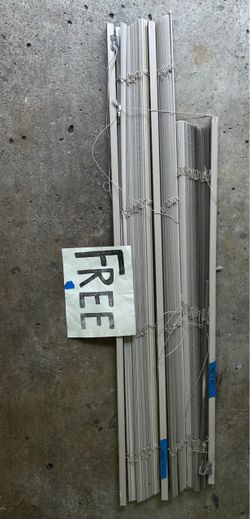 3 qty. Metal 1” blinds FREE