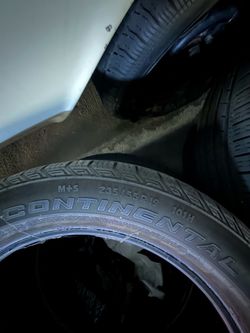 4 matching Continental tires - size 235/55R19 101H M+S