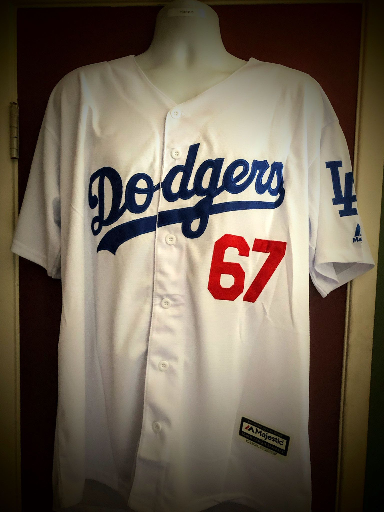 Los Angeles Dodgers #67 Vin Scully Commemorative MLB Baseball Jersey -Small