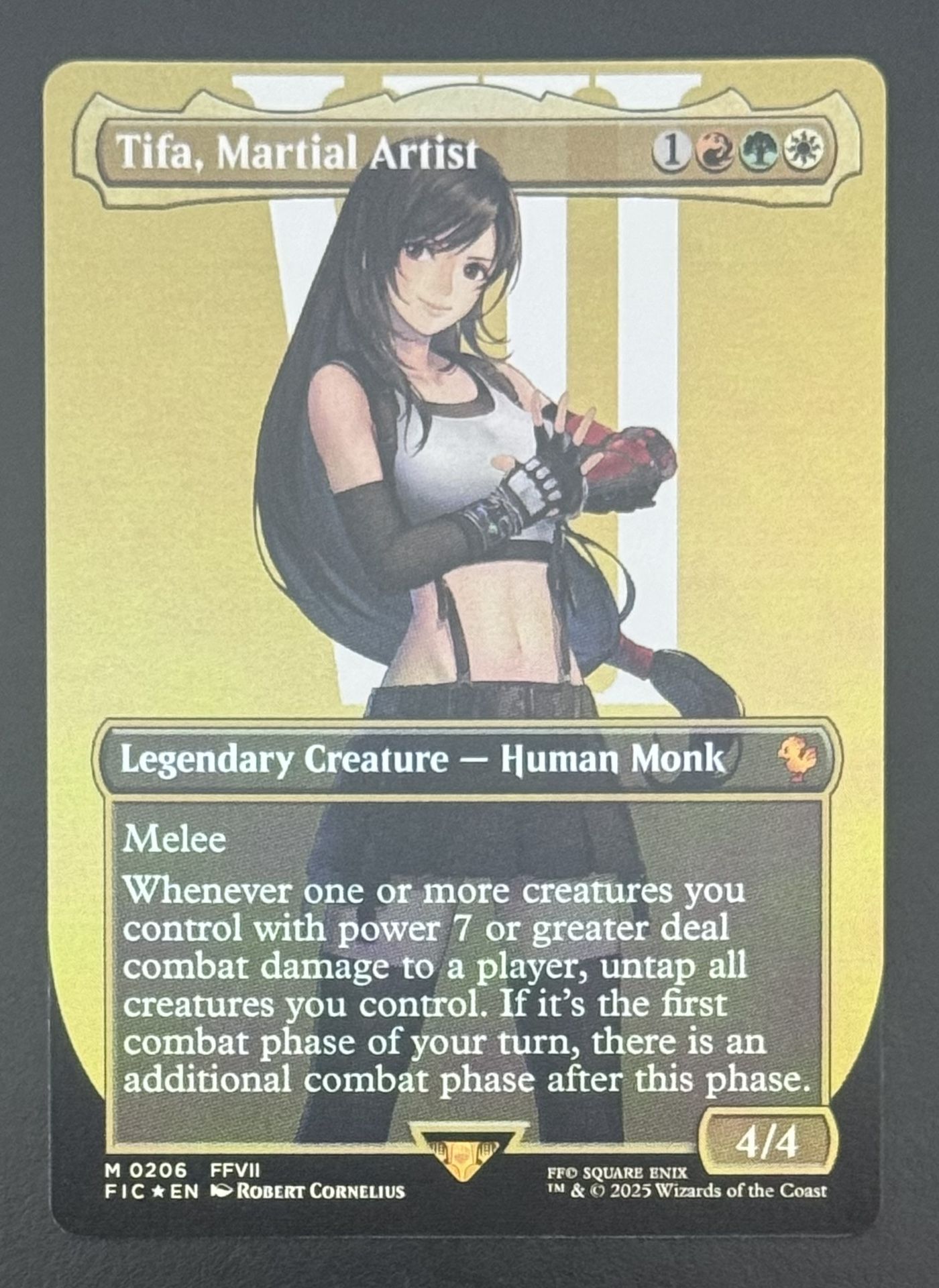 MtG Tifa, Martial Artist (Borderless) (Foil) - Commander: FINAL FANTASY (FIC)