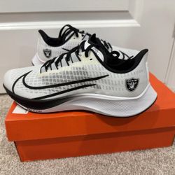 Nike Men’s 10 Raiders Zoom Pegasus 37, Size 10…new With Box! NFL