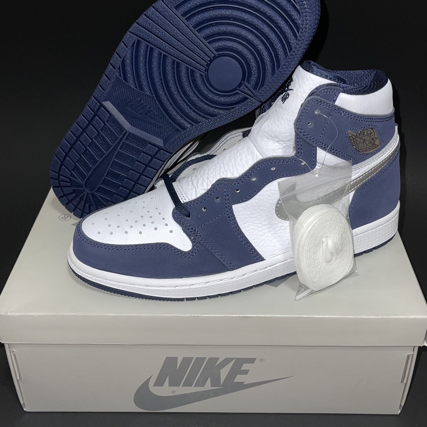 Nike Air Jordan 1 OG High Midnight Navy CO JP Size 8.5 DC1788-100 