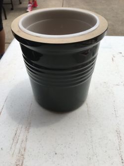 Pampered Chef Family Heritage Stoneware Crock Forest Green