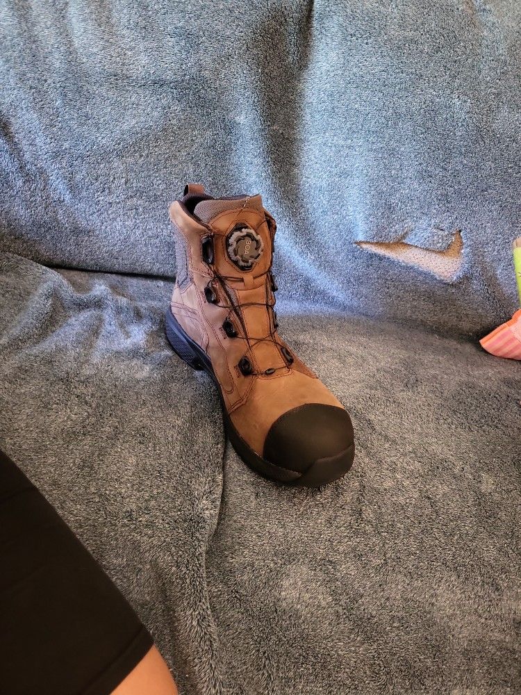 Red Wine Steel Toe Boots 