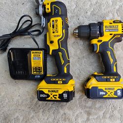 DeWalt drill & 20V MAX* XR 3-Speed Cordless Oscillating Multi-Tool