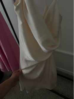 creamy dress