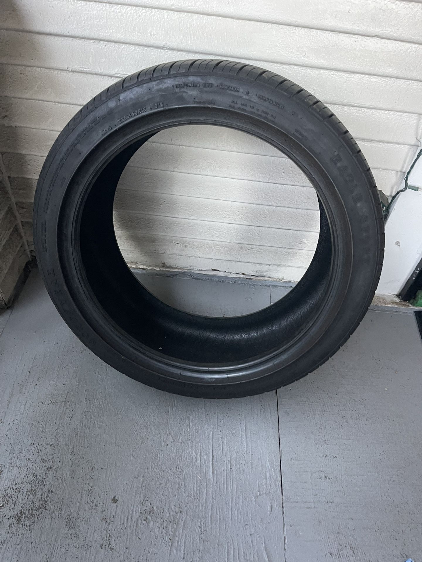 Tire In Great Condition Like Brand New Size 235/40R18 (91W) Asking For 50