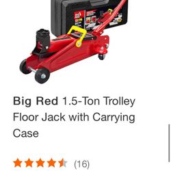 Big Red 1.5 Ton Scissor Jack, 399 Piece  Electrical Automotive Repair  Kit, 2 Gallon Gas  can & Air Pump 