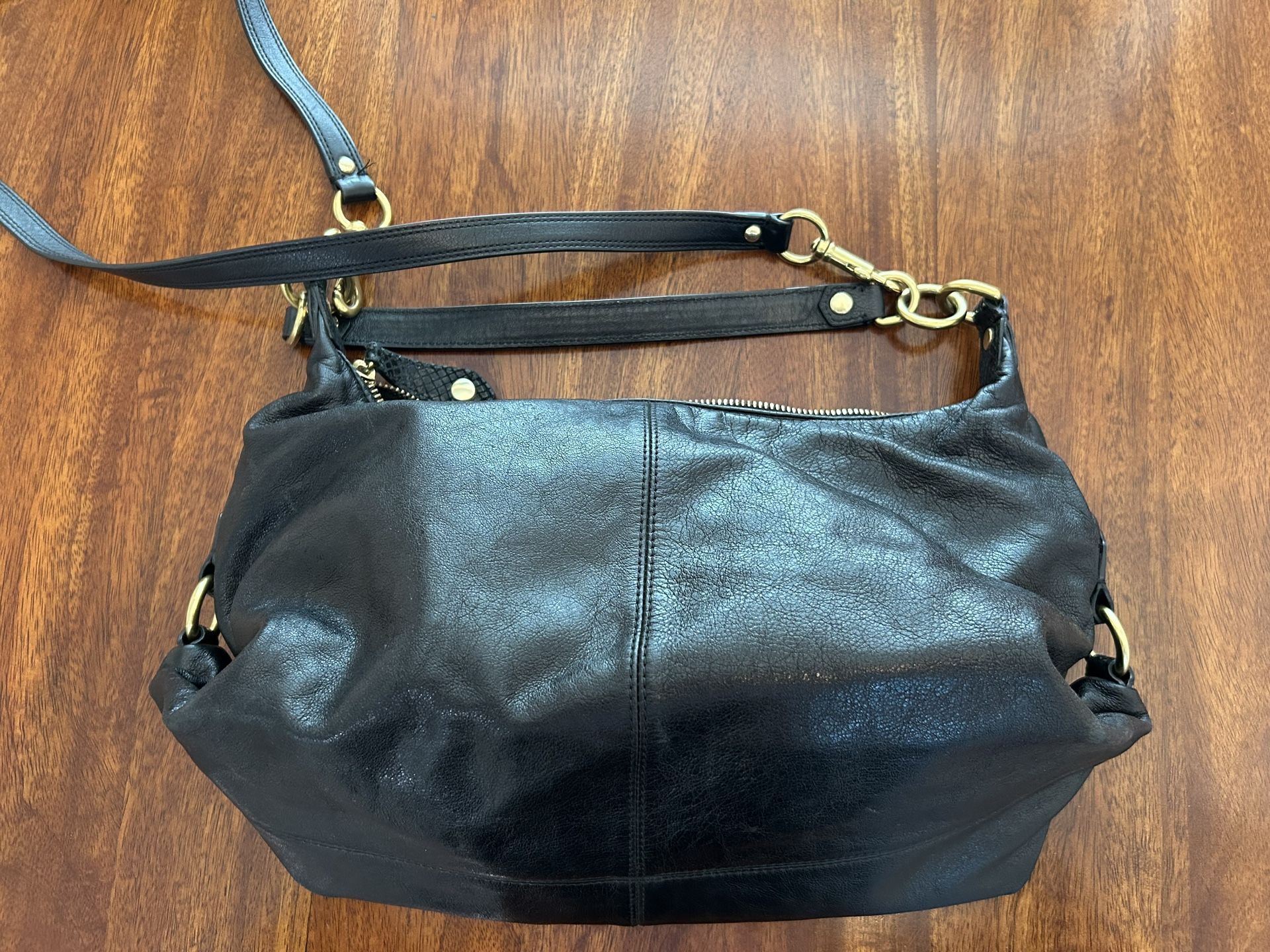 Leather Coach Handbag