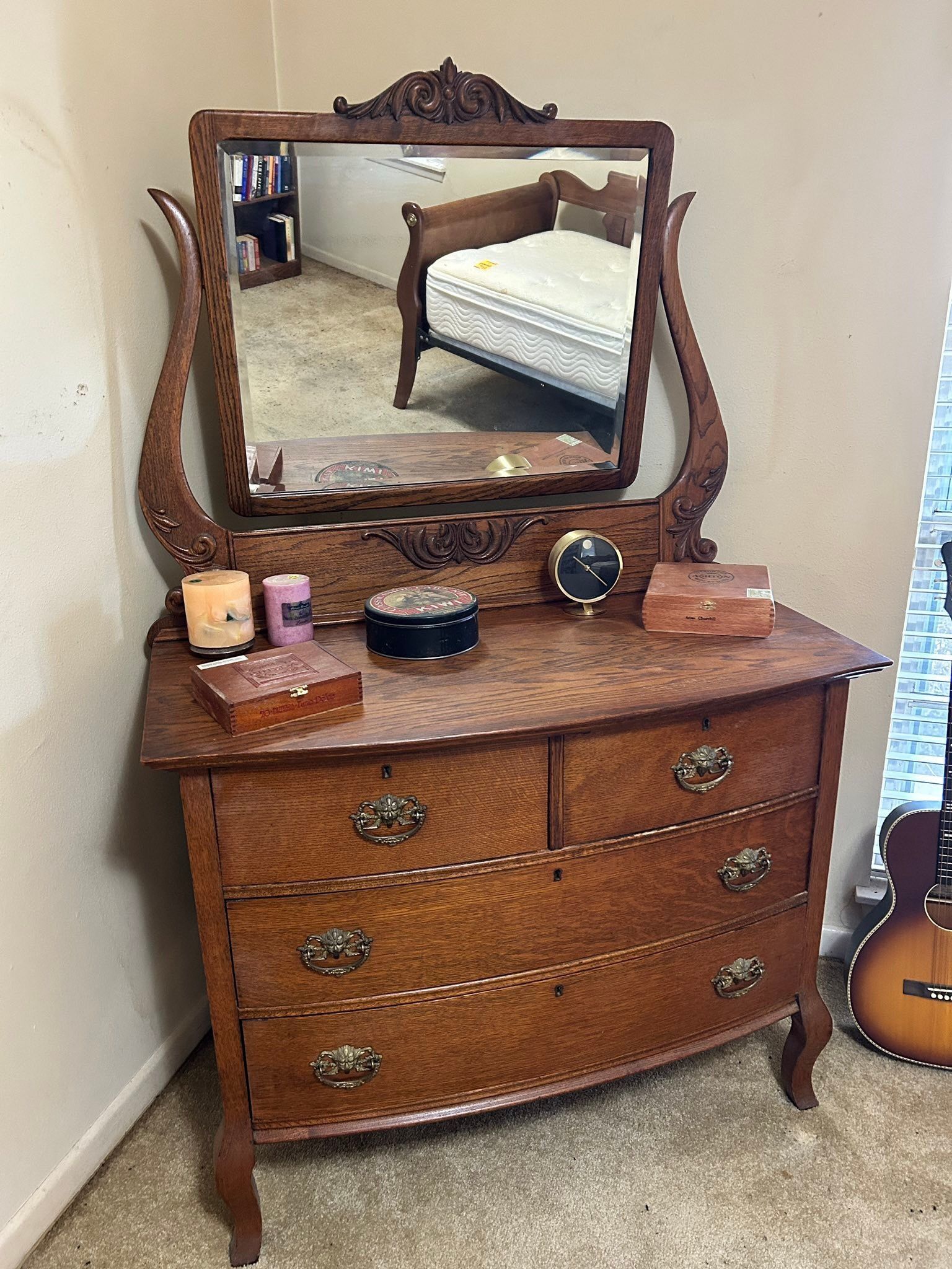 Antique Dresser with Mirror