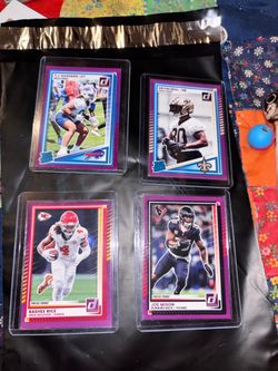2025 Donruss purple press proof 4 card lot mixon