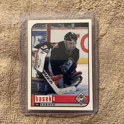 1998 Upper Deck Dominic Hasek Hockey Card