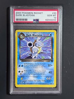 PSA 10 Dark Blastoise 20/82 Pokemon Team Rocket 2000