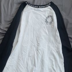 chrome hearts horseshoe long sleeve sz L