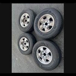 4 — 265/70r16 6x5.5 6x139.7 Stock Tacoma Tundra 4Runner Yukon Tahoe Wheels Rims Tires!!!!!!!!!