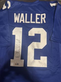 D. Waller Autographed Custom Giants Jersey