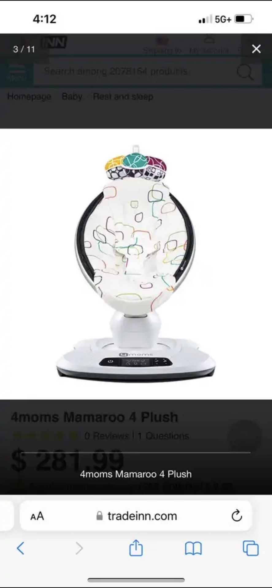 Mamaroo infant seat/swing